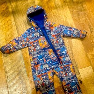 GUC Patagonia toddler bunting reversible approx 12-18mo